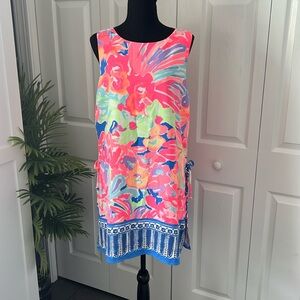 Lilly Pulitzer NWT Donna Romper Multi Playa Hermosa Engineered size 14